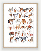 Equestrian ABC - Watercolour Art Print