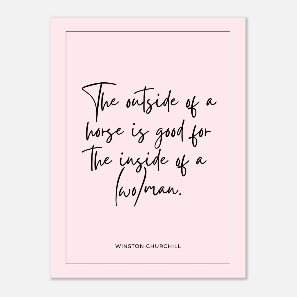 Horsey Quote Mini Print #1