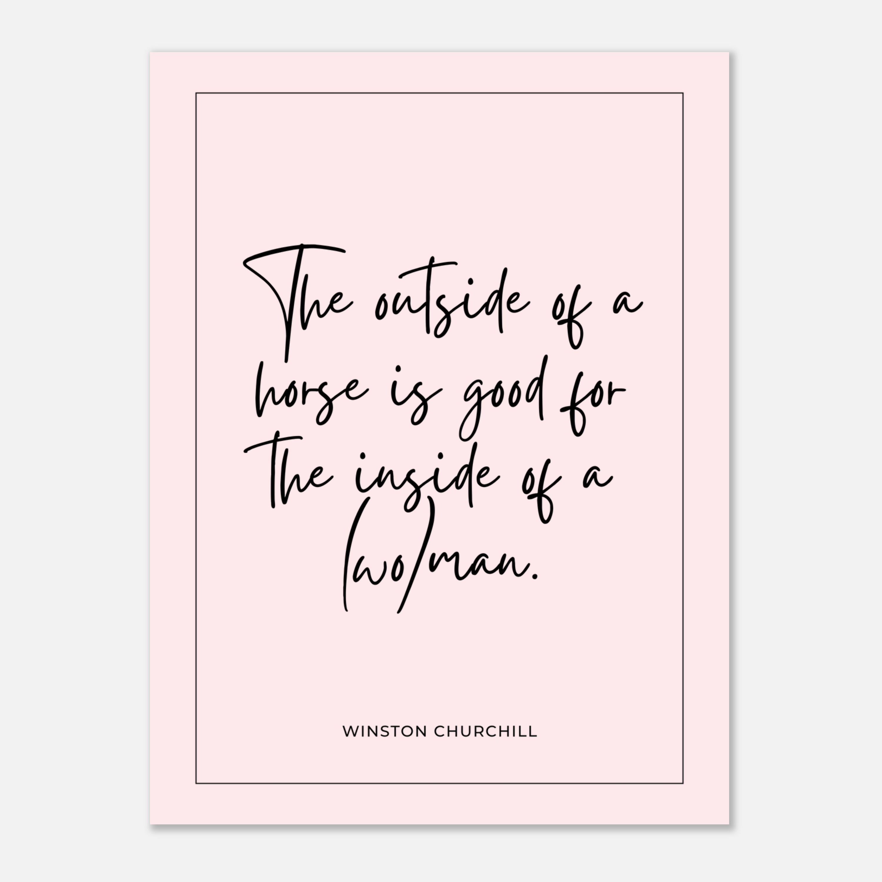 Horsey Quote Mini Print #1