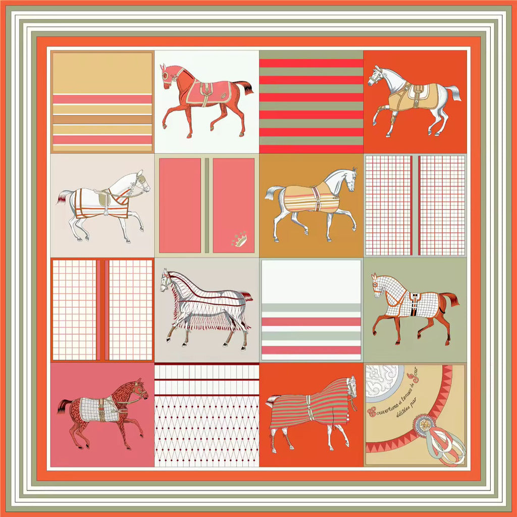 Vintage Silk Scarf Stable & Style