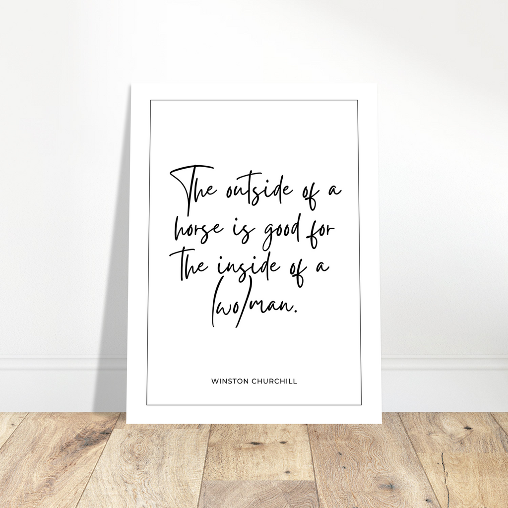 Horsey Quote Mini Print #1
