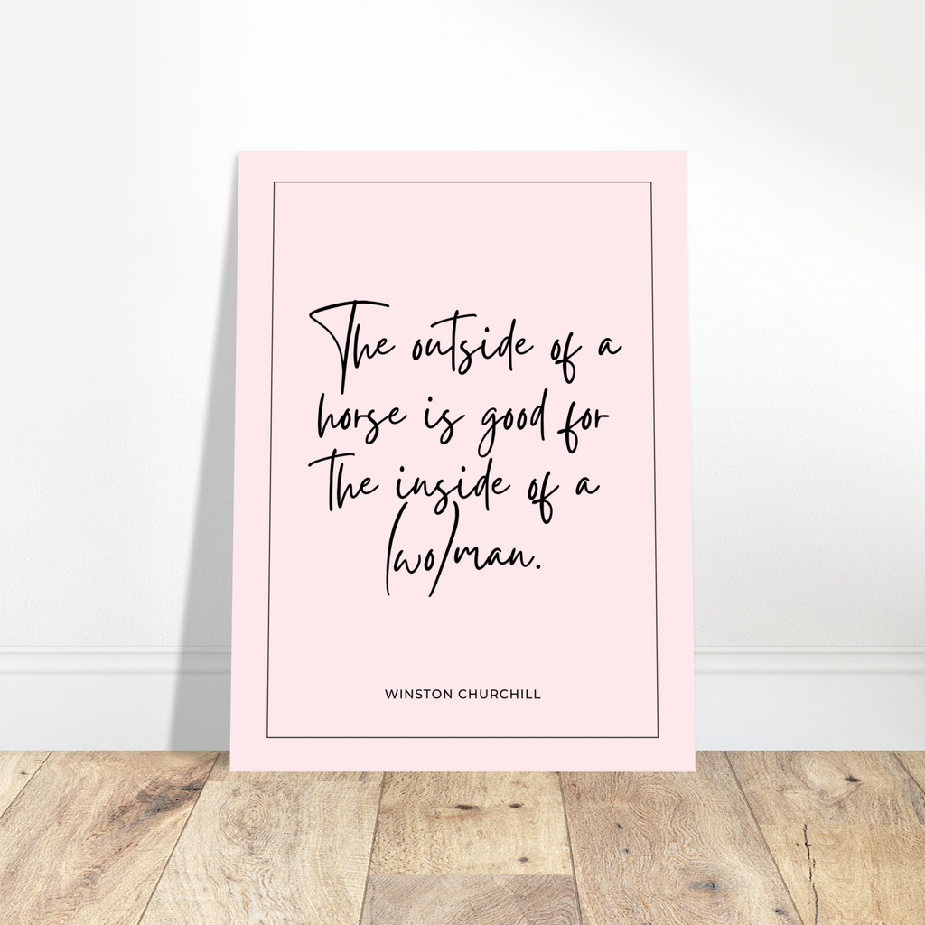 Horsey Quote Mini Print #1
