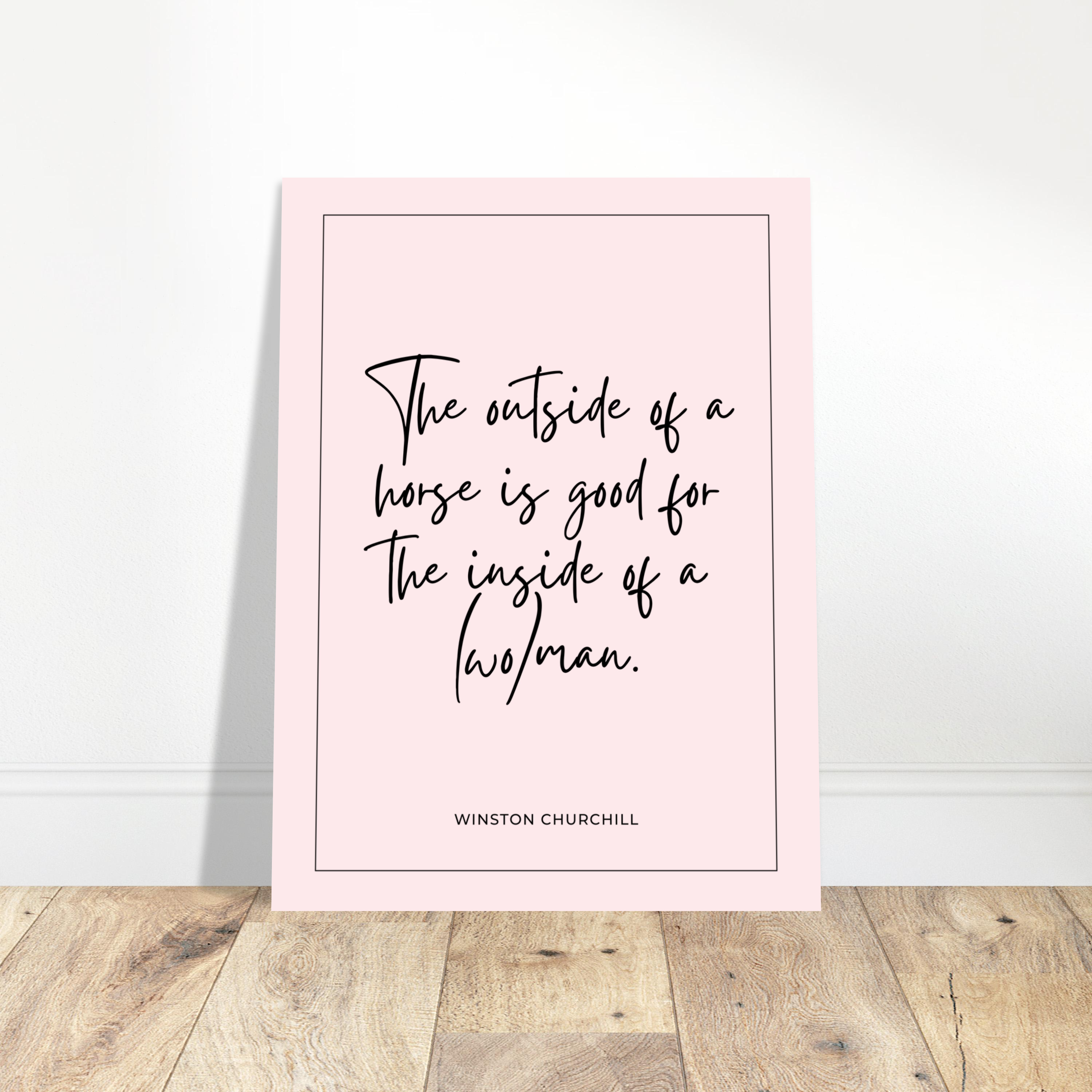 Horsey Quote Mini Print #1