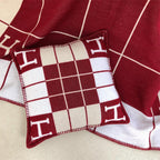 Striped H Pillow Case