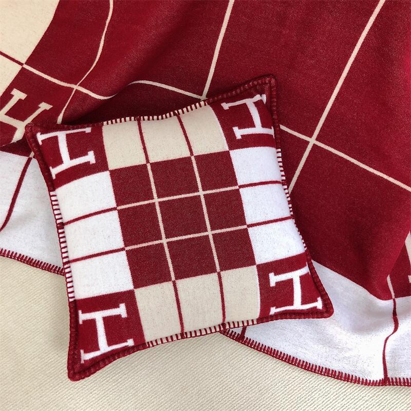 Striped H Pillow Case