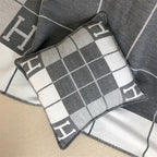 Striped H Pillow Case