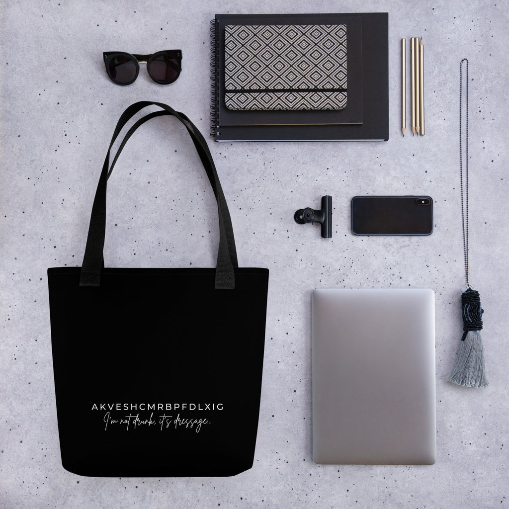 ”It’s dressage” Tote Bag
