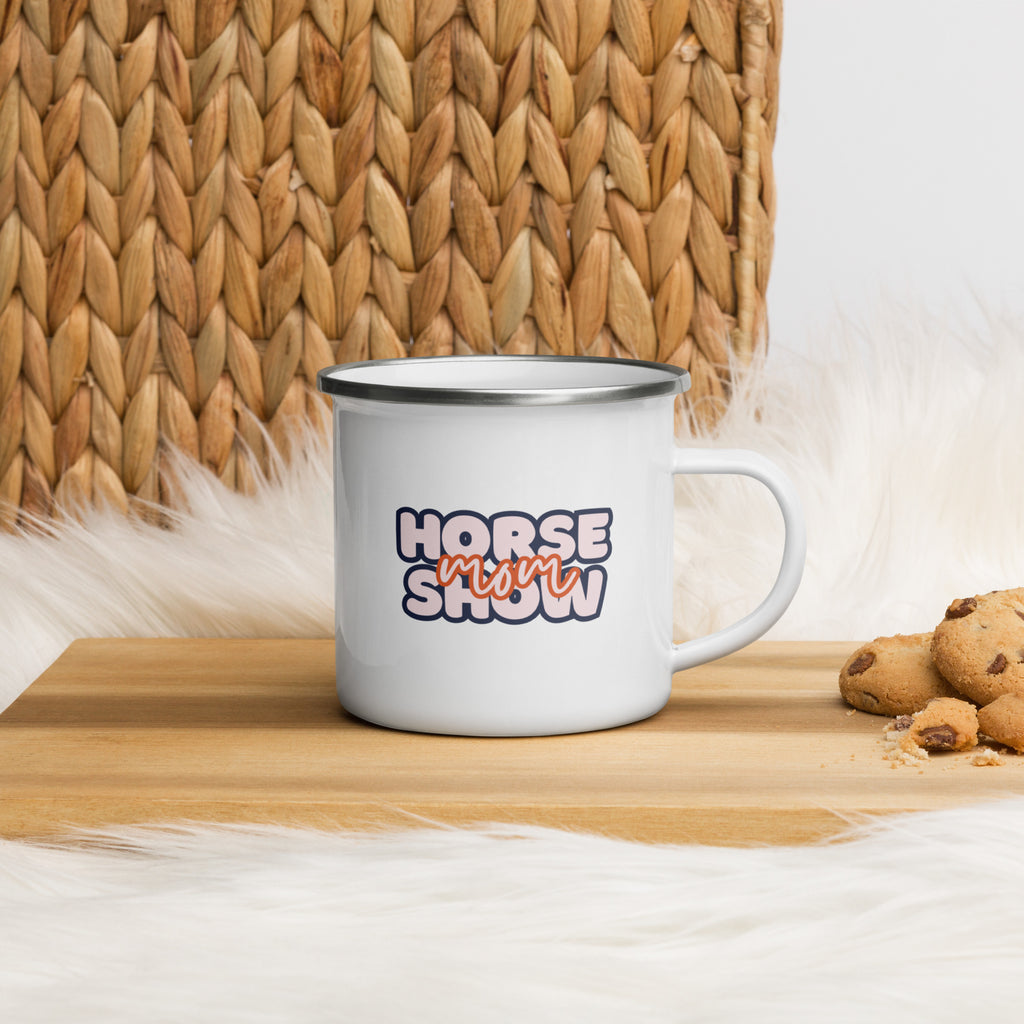 Horse Show Mom Enamel Mug