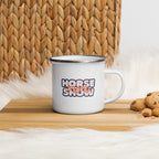 Horse Show Mom Enamel Mug