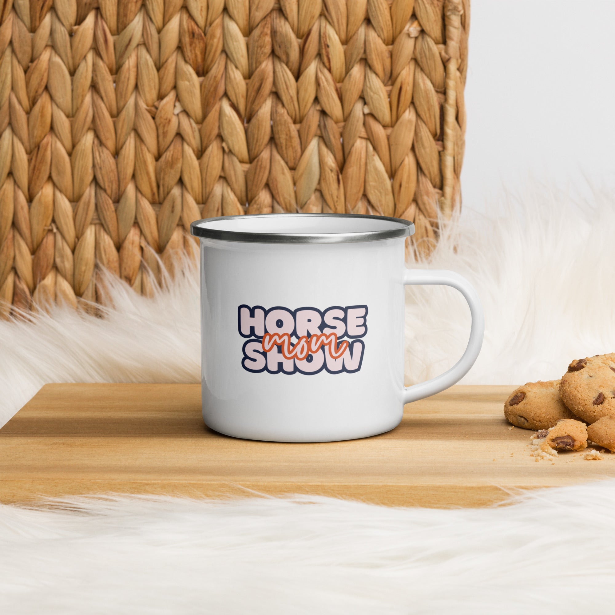 Horse Show Mom Enamel Mug