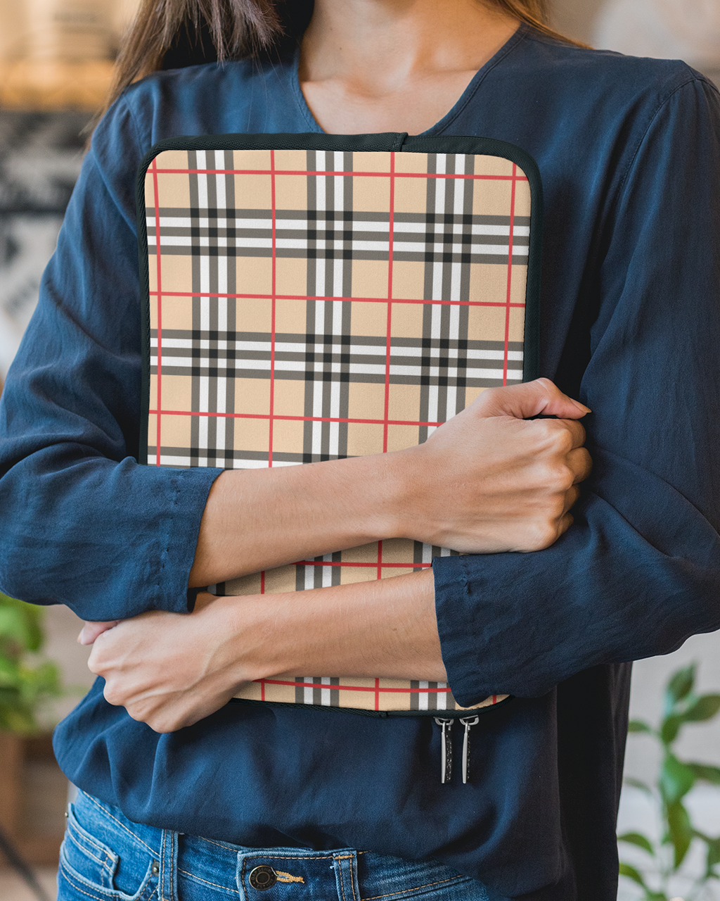 Burberry Style Laptop Sleeve