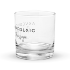 ”It’s dressage” Rocks Glass