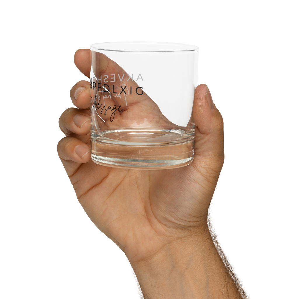 ”It’s dressage” Rocks Glass