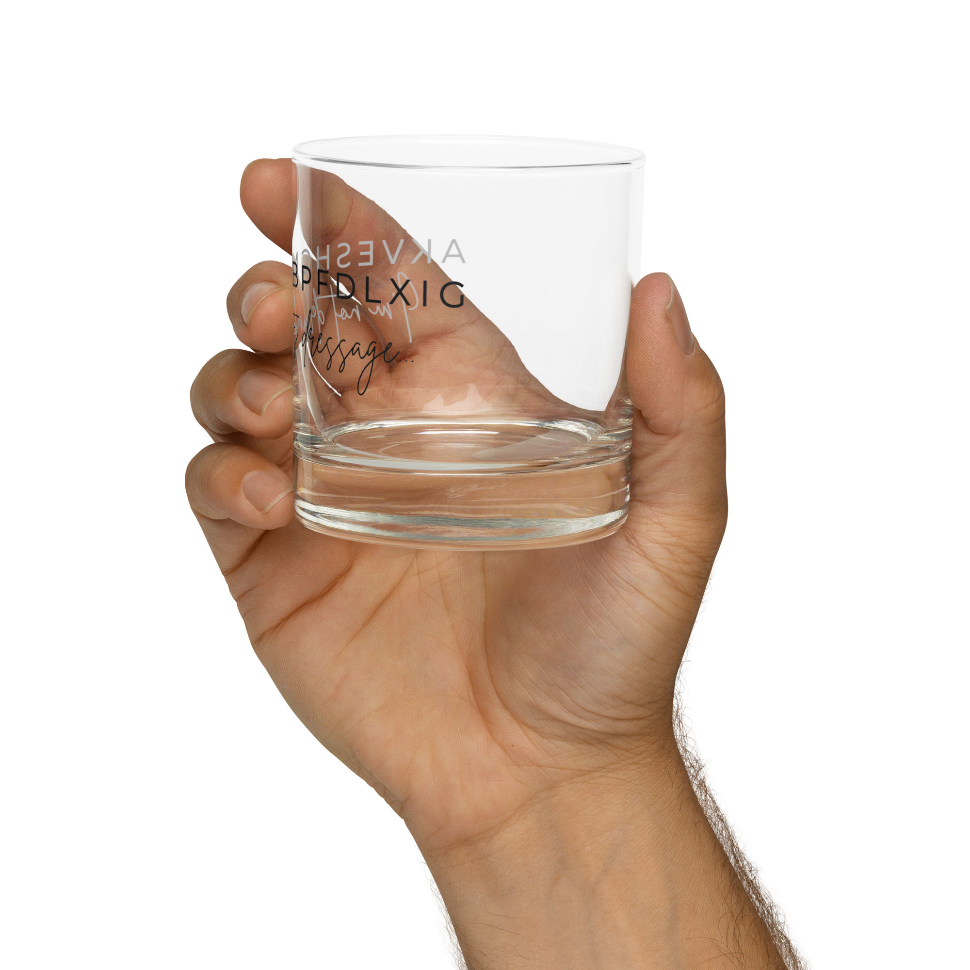 ”It’s dressage” Rocks Glass