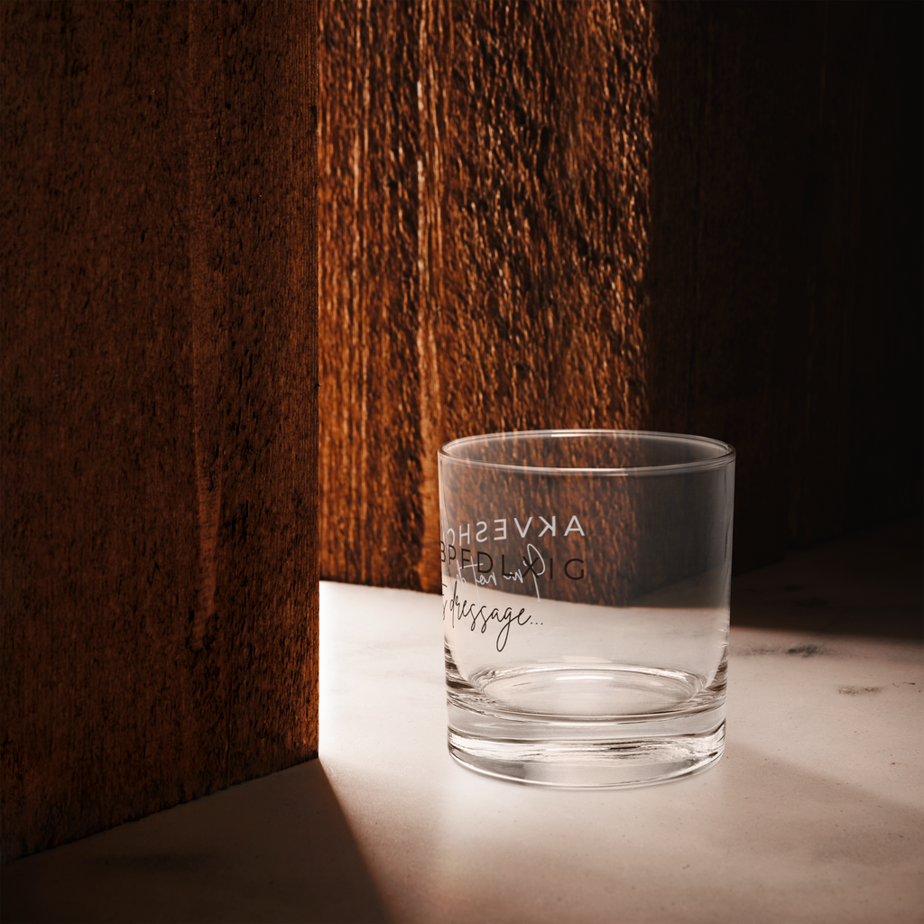 ”It’s dressage” Rocks Glass