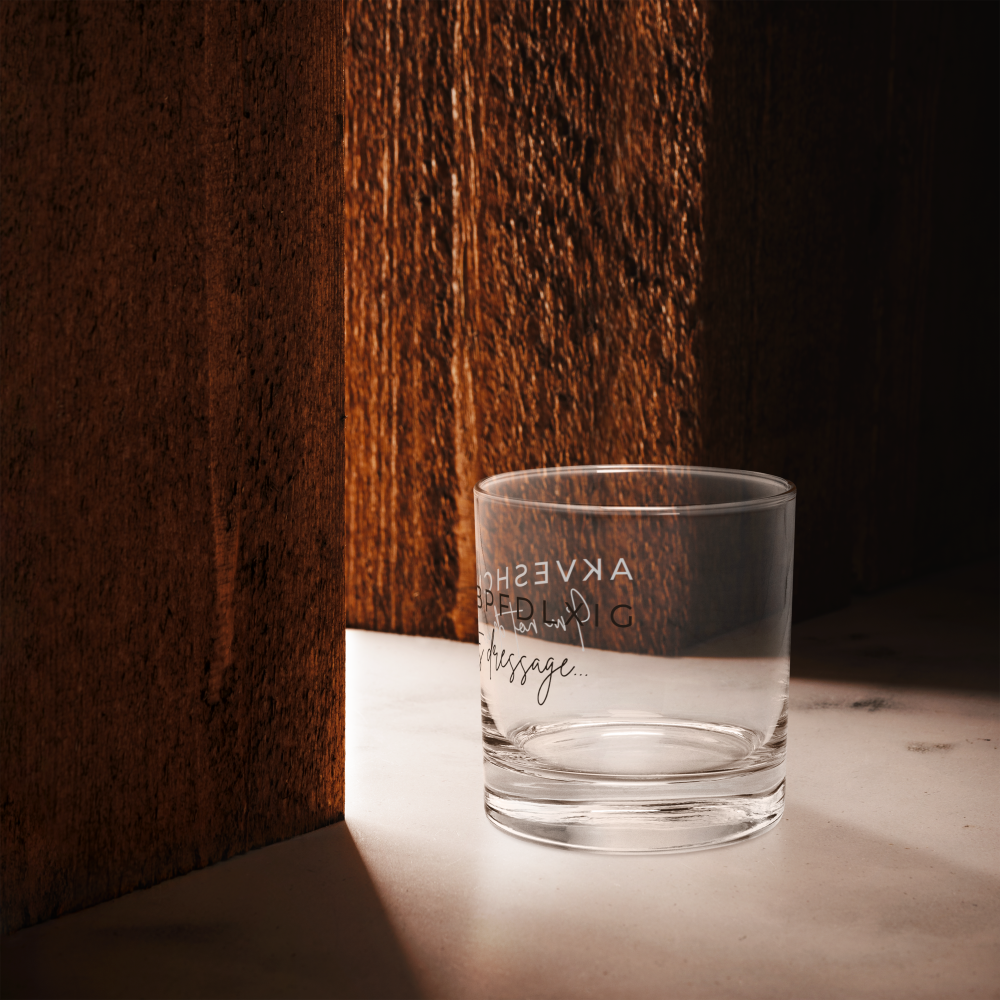 ”It’s dressage” Rocks Glass