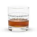 ”It’s dressage” Rocks Glass