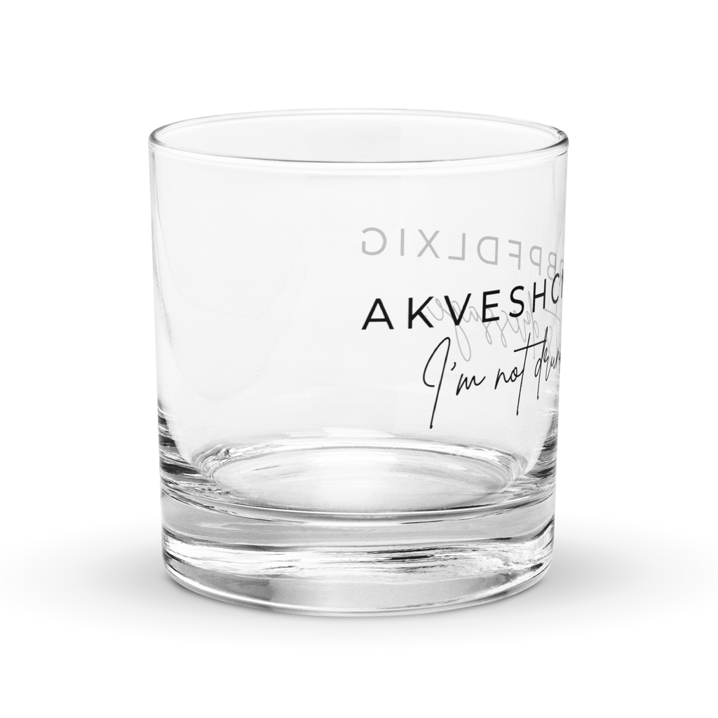 ”It’s dressage” Rocks Glass