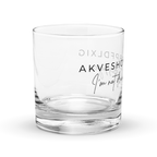 ”It’s dressage” Rocks Glass