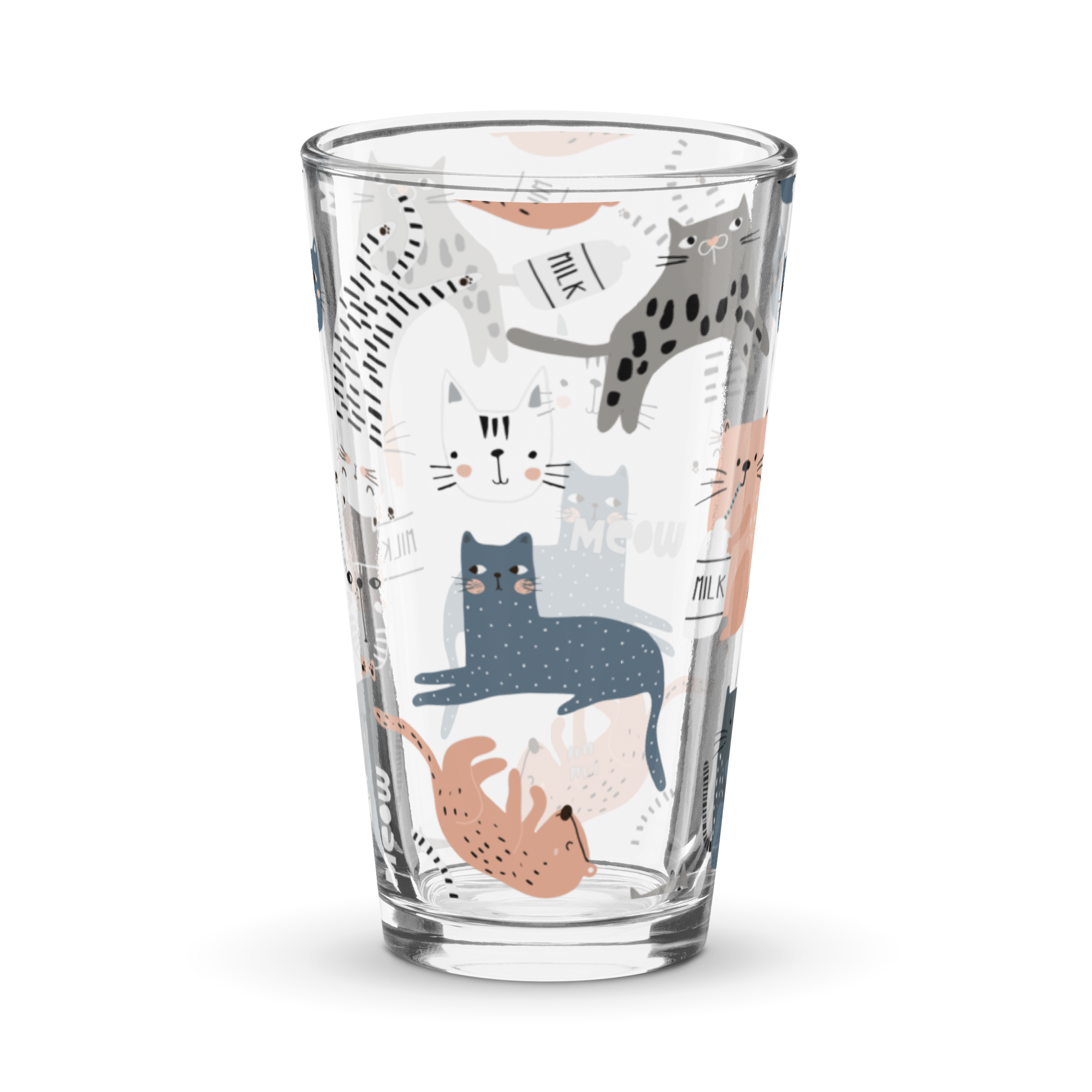 Curious Cat Pint Glass
