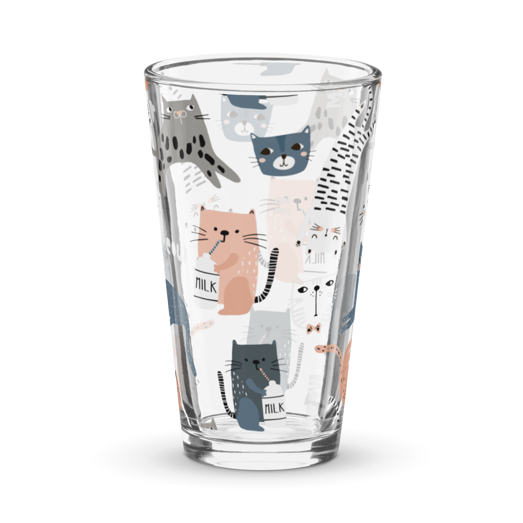 Curious Cat Pint Glass