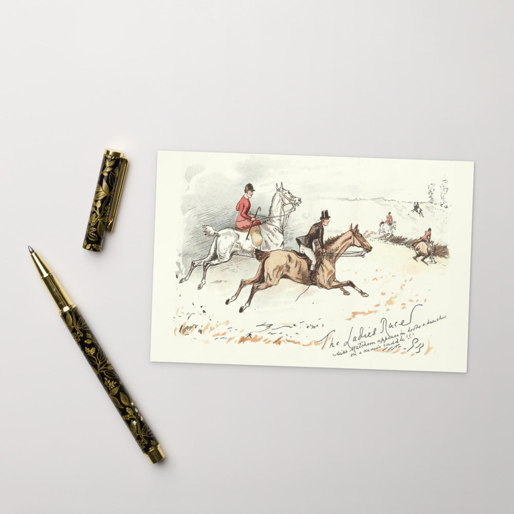 The Ladies Race Postcard