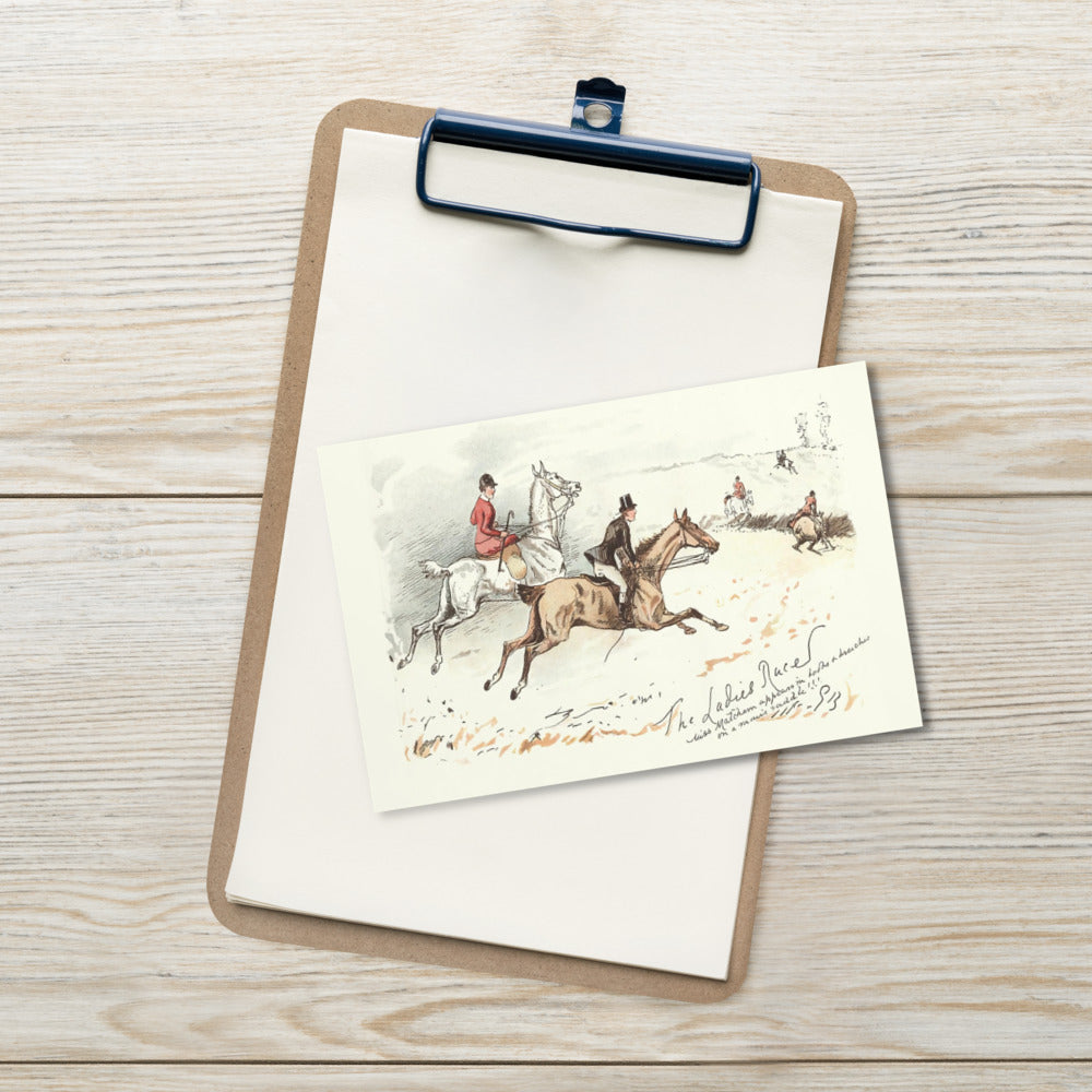 The Ladies Race Postcard