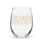 Pretty Stemless Wine Glass