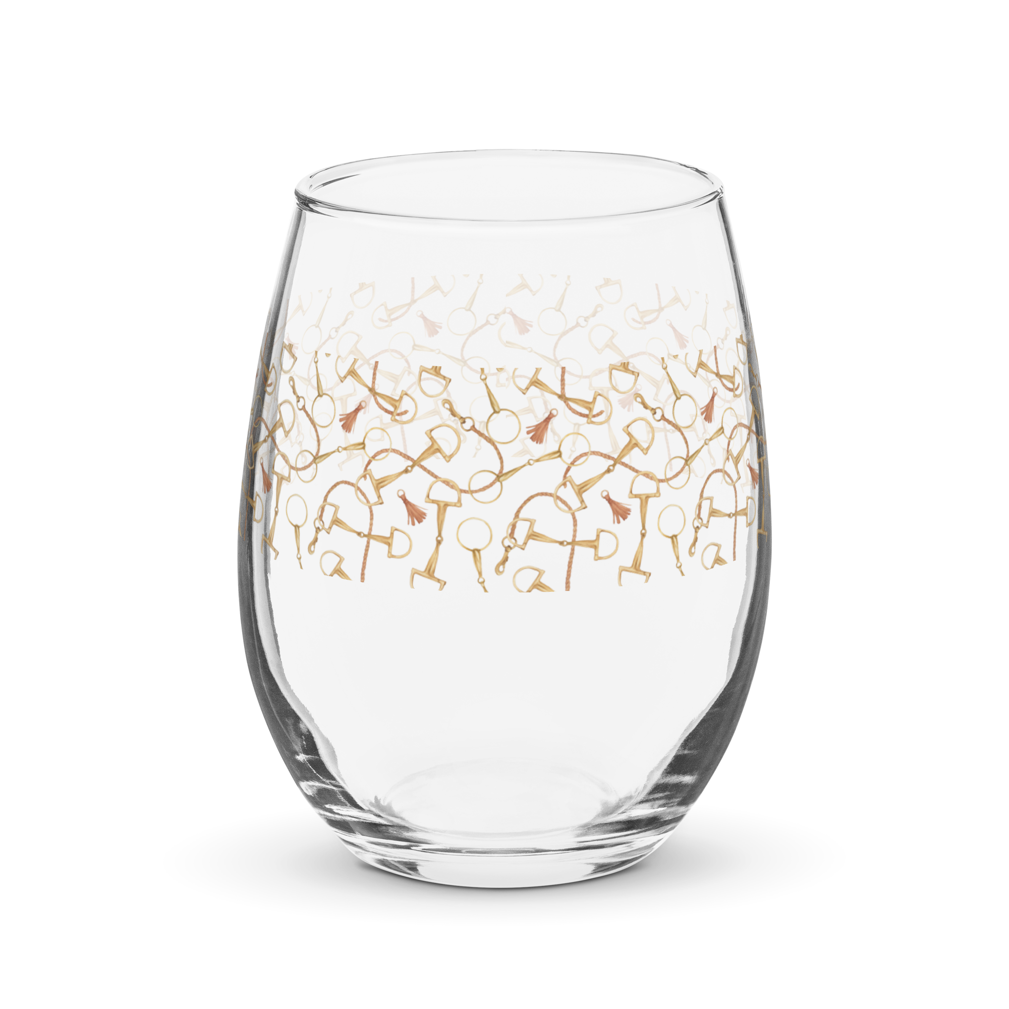 Pretty Stemless Wine Glass
