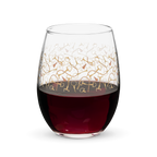 Pretty Stemless Wine Glass