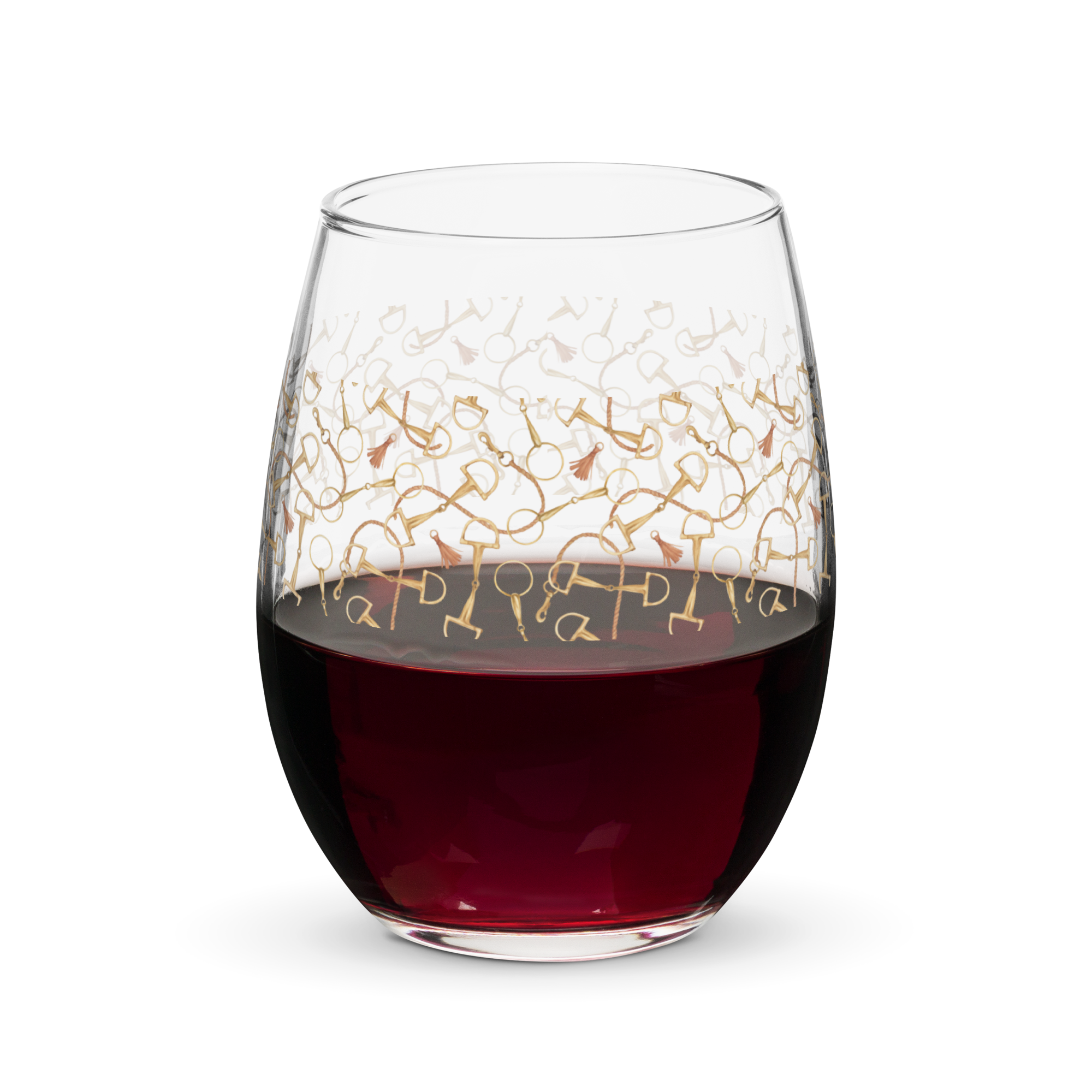 Pretty Stemless Wine Glass