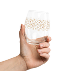 Pretty Stemless Wine Glass