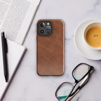 Leather Style Tough Case for iPhone®