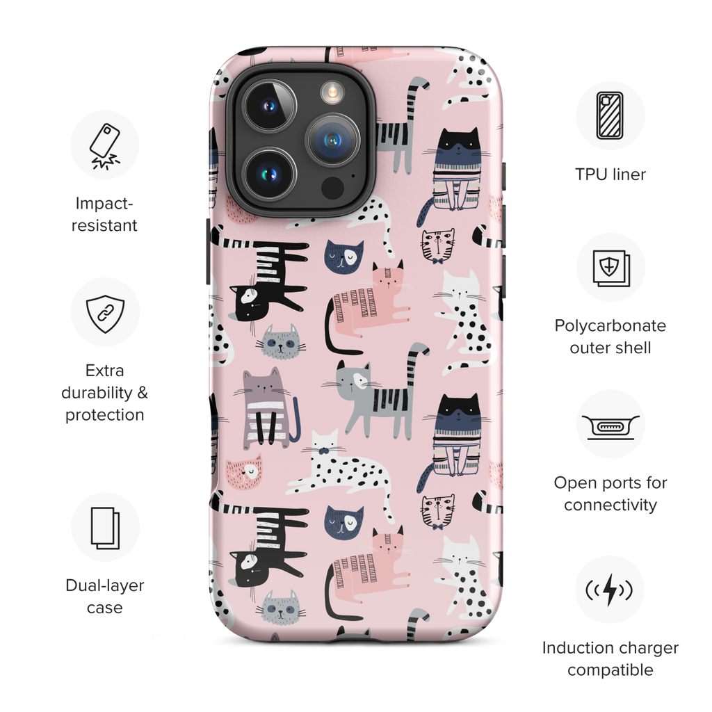 Curious Cat Tough Case for iPhone®