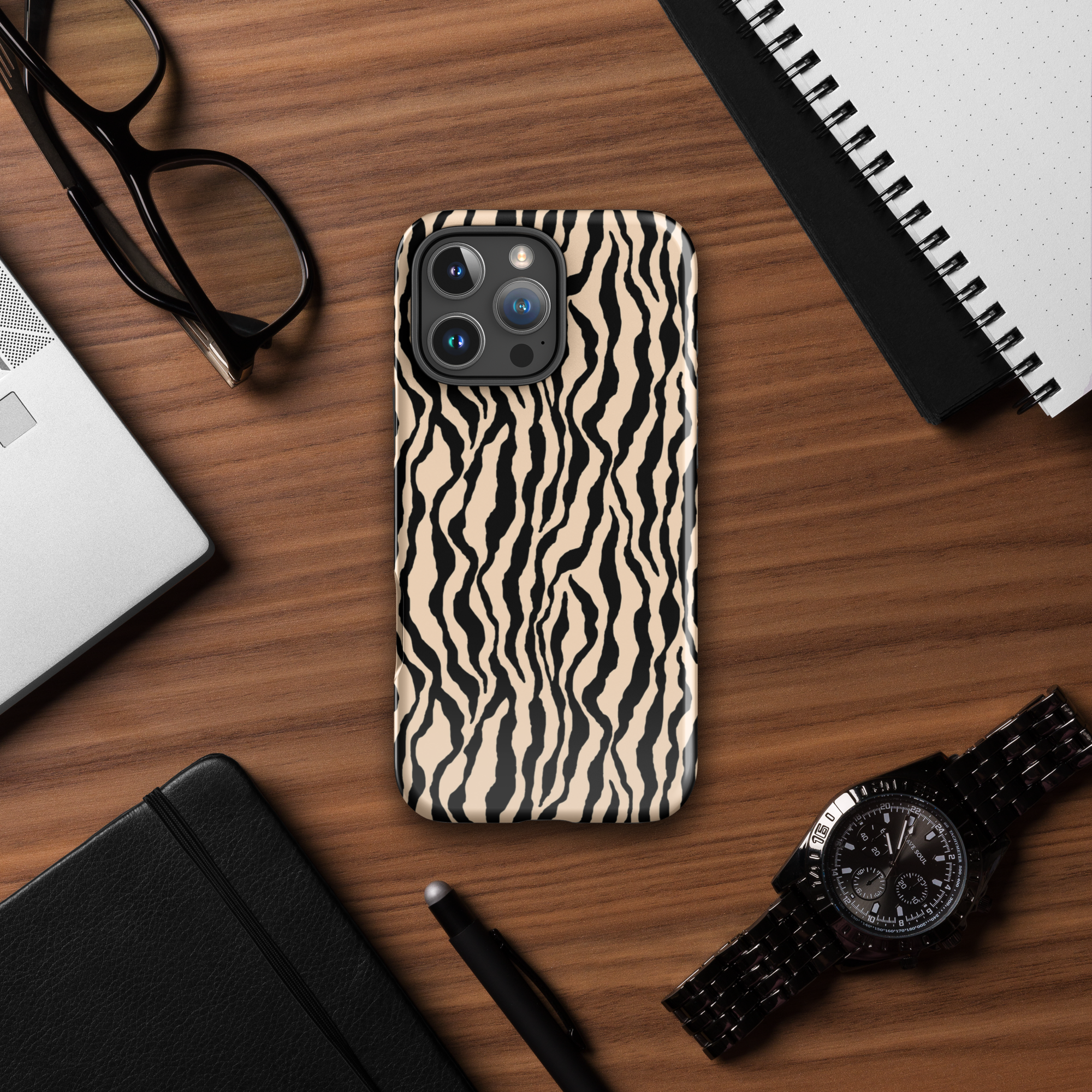 Tiger Print Tough Case for iPhone®
