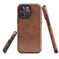 Leather Style Tough Case for iPhone® Stable & Style