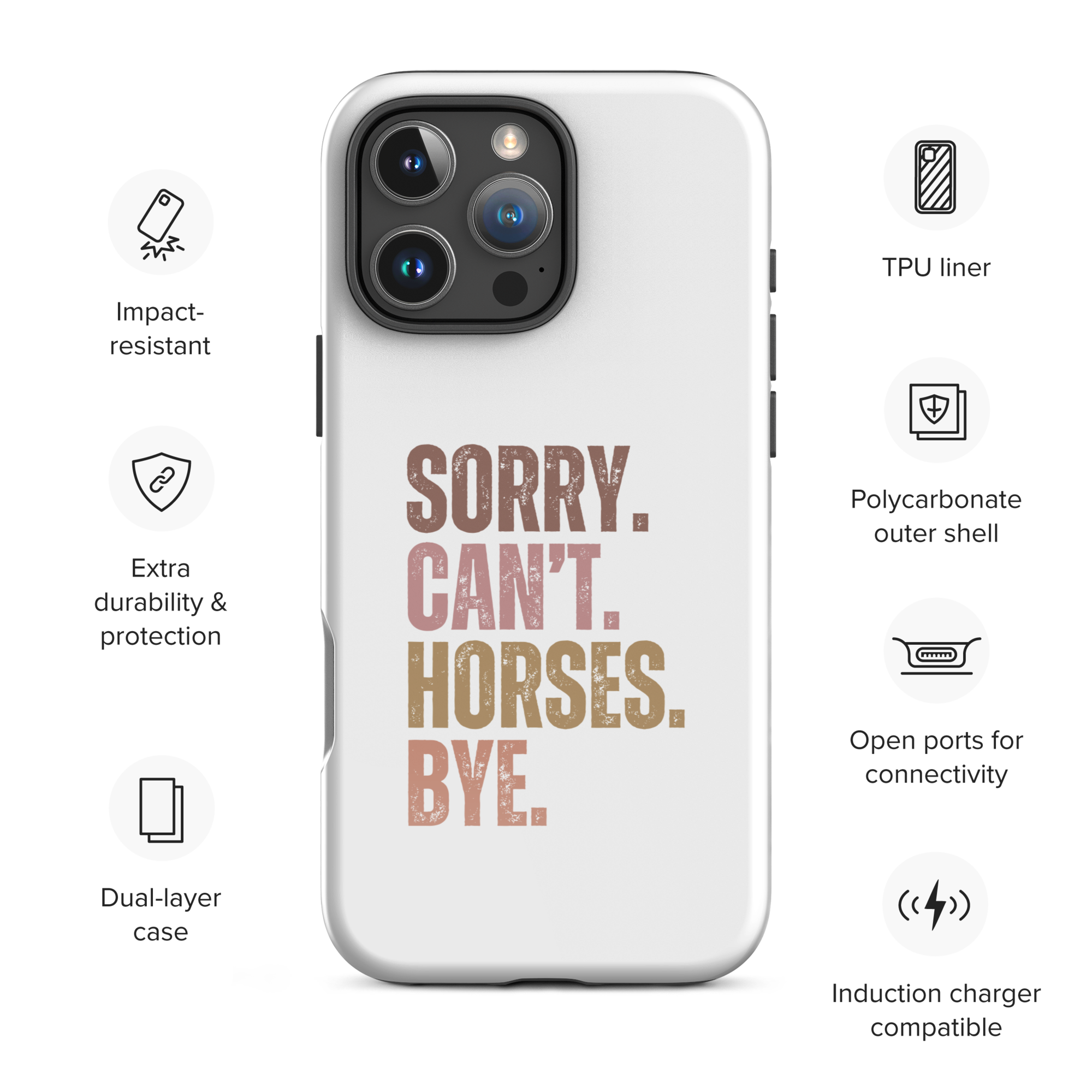 Horse Geek Tough Case
