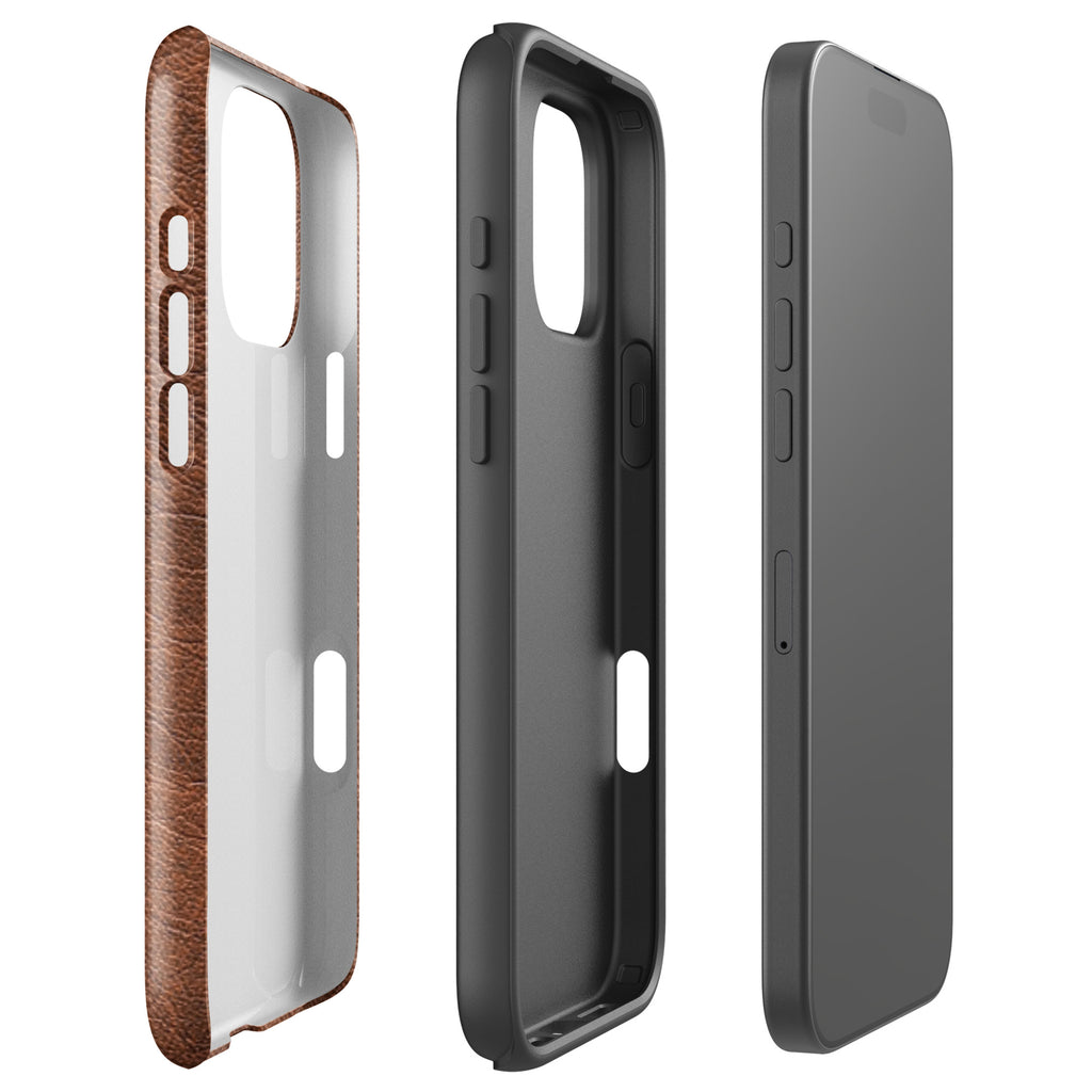 Leather Style Tough Case for iPhone®
