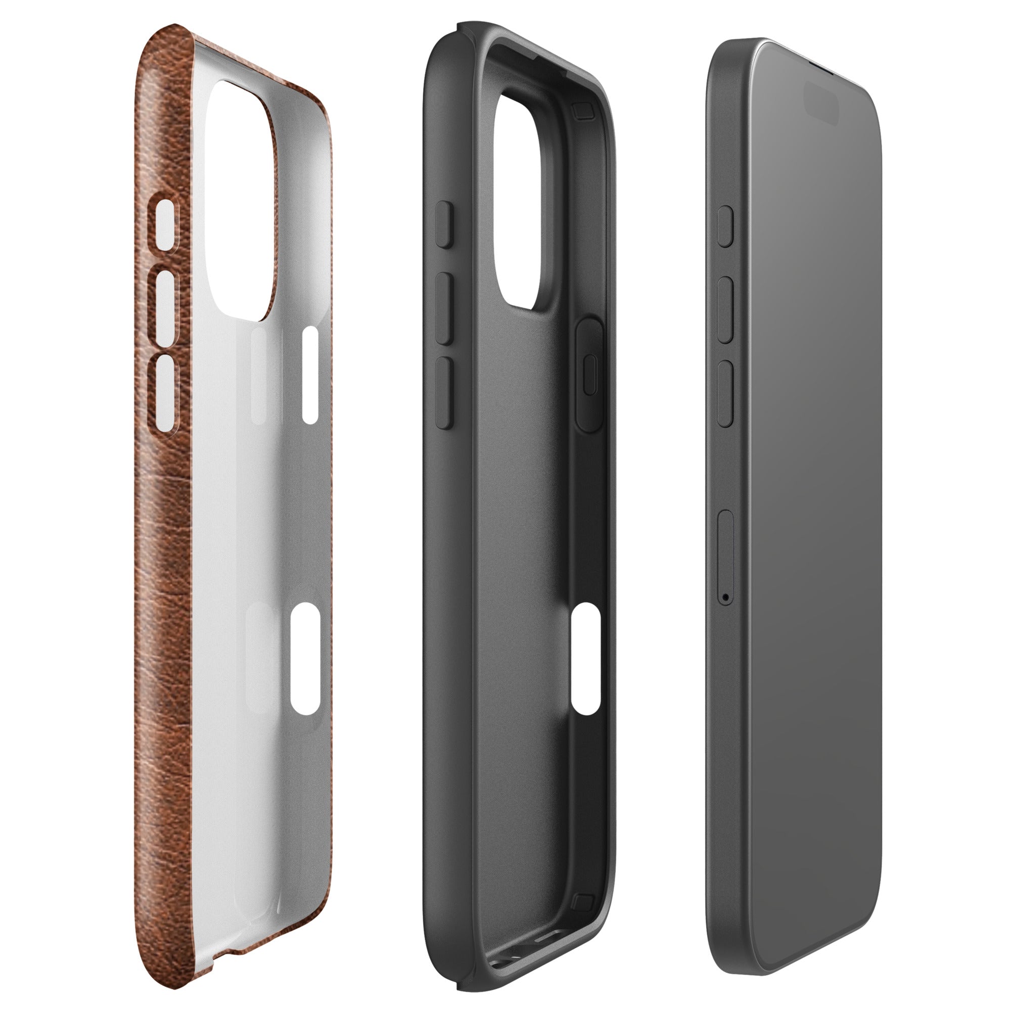 Leather Style Tough Case for iPhone®