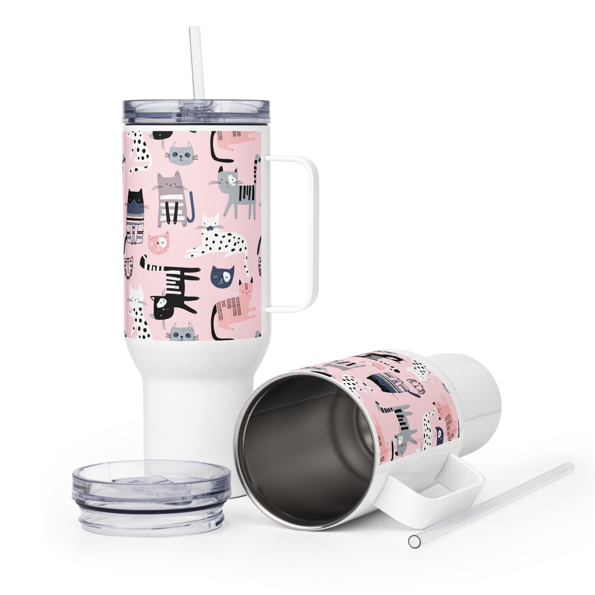 Curious Cat Travel Mug