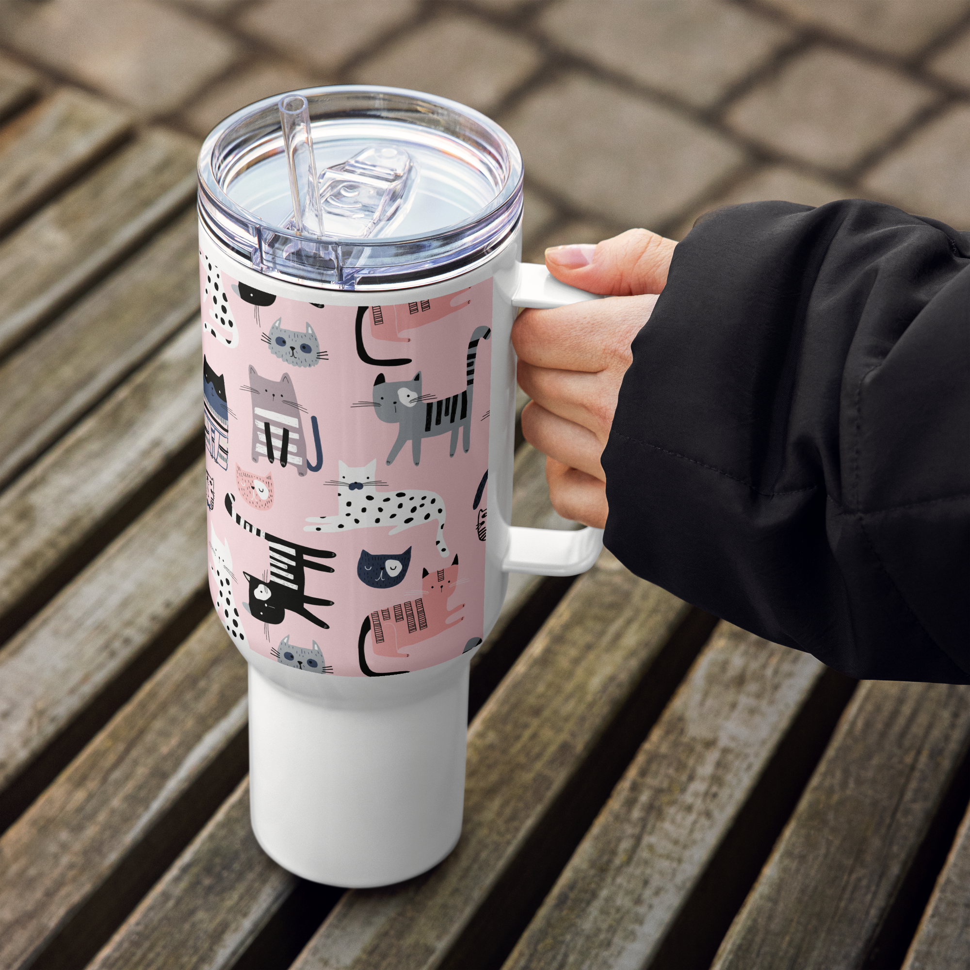Curious Cat Travel Mug